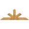 Ekena Millwork Saratoga Rough Sawn Timber Gable Bracket, Western Red Cedar, 72"W x 27"H x 6"D x 6"F, 9/12 Pitch GBW072X27X0606SAR00RWR - alternate 1